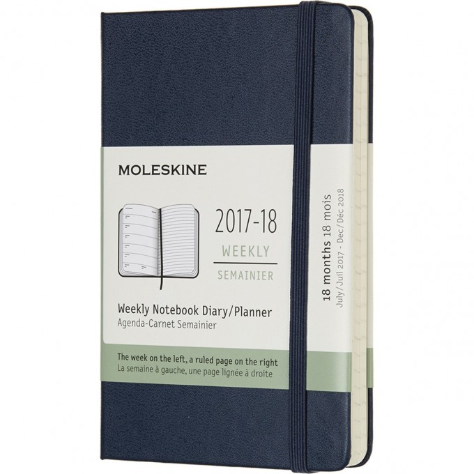 Еженедельник MOLESKINE ACADEMIC WKNT POCKET (синий сапфир) DHB2018WN2 Еженедельник MOLESKINE ACADEMIC WKNT POCKET (синий сапфир) DHB2018WN2