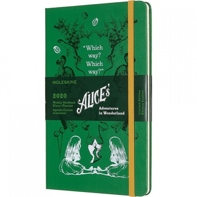 Еженедельник MOLESKINE ALICE IN WONDERLAND WKNT LE (зеленый) DAL12WN3Y20 Еженедельник MOLESKINE ALICE IN WONDERLAND WKNT LE (зеленый) DAL12WN3Y20