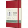 Еженедельник MOLESKINE CLASSIC SOFT WKNT POCKET (красный) DSF212WN2