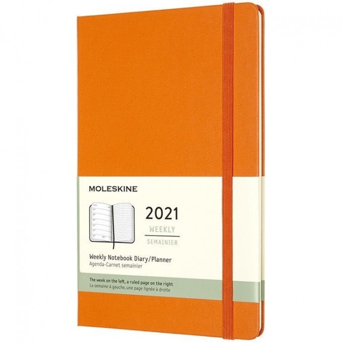 Еженедельник MOLESKINE CLASSIC WKLY LARGE 21 (оранжевый) DHN112WN3 Еженедельник MOLESKINE CLASSIC WKLY LARGE 21 (оранжевый) DHN112WN3