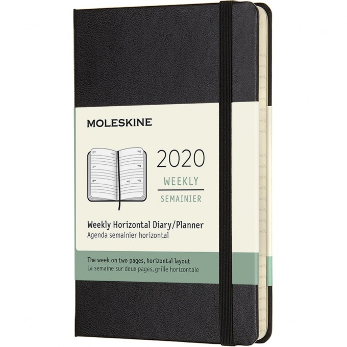 Еженедельник MOLESKINE CLASSIC WKLY POCKET (черный) DHB12WH2