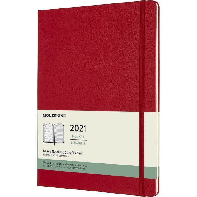 Еженедельник MOLESKINE CLASSIC WKNT XL 21 (красный) DHF212WN4 Еженедельник MOLESKINE CLASSIC WKNT XL 21 (красный) DHF212WN4