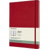 Еженедельник MOLESKINE CLASSIC WKNT XL 21 (красный) DHF212WN4