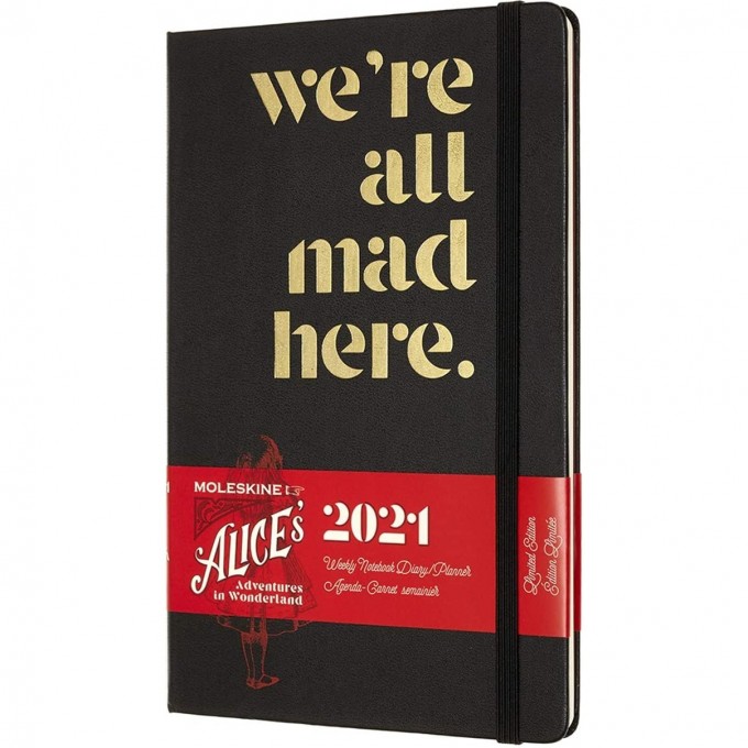Еженедельник MOLESKINE LE ALICE IN WONDERLAND WKNT LARGE 21 (черный) DAL12WN3Y21 Еженедельник MOLESKINE LE ALICE IN WONDERLAND WKNT LARGE 21 (черный) DAL12WN3Y21