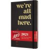 Еженедельник MOLESKINE LE ALICE IN WONDERLAND WKNT LARGE 21 (черный) DAL12WN3Y21