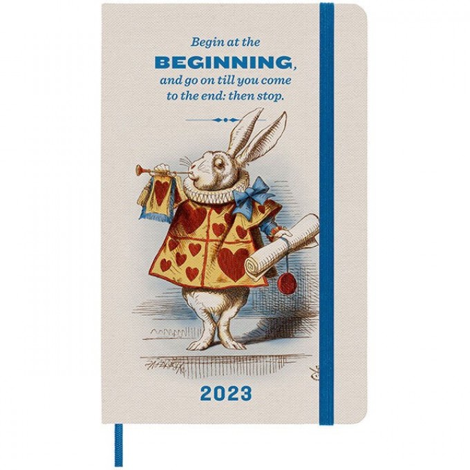 Еженедельник MOLESKINE LE ALICE IN WONDERLAND WKNT LARGE белый/синий DAL12WN3CY23 Еженедельник MOLESKINE LE ALICE IN WONDERLAND WKNT LARGE белый/синий DAL12WN3CY23