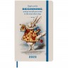 Еженедельник MOLESKINE LE ALICE IN WONDERLAND WKNT LARGE белый/синий DAL12WN3CY23