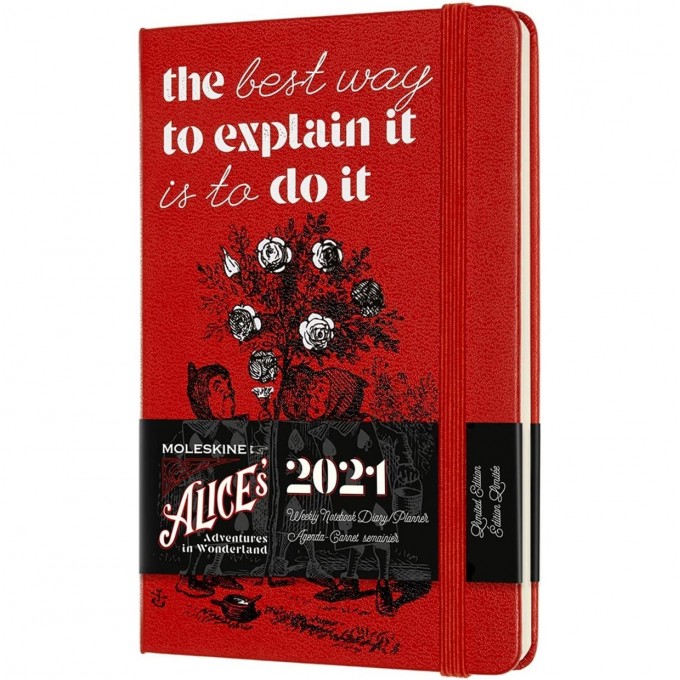 Еженедельник MOLESKINE LE ALICE IN WONDERLAND WKNT POCKET 21 (красный) DAL12WN2Y21 Еженедельник MOLESKINE LE ALICE IN WONDERLAND WKNT POCKET 21 (красный) DAL12WN2Y21
