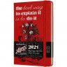 Еженедельник MOLESKINE LE ALICE IN WONDERLAND WKNT POCKET 21 (красный) DAL12WN2Y21