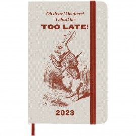 Еженедельник MOLESKINE LE ALICE IN WONDERLAND WKNT POCKET DAL12WN2AY23 белый/оранжевый