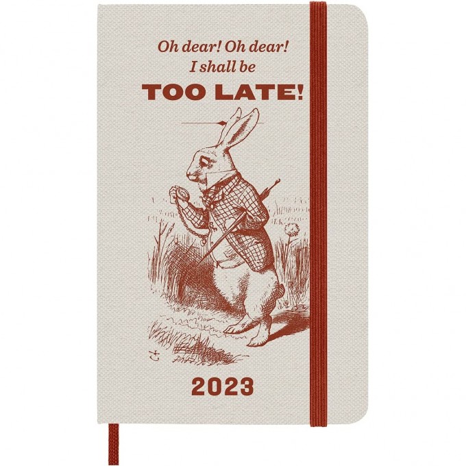 Еженедельник MOLESKINE LE ALICE IN WONDERLAND WKNT POCKET белый/оранжевый DAL12WN2AY23 Еженедельник MOLESKINE LE ALICE IN WONDERLAND WKNT POCKET белый/оранжевый DAL12WN2AY23