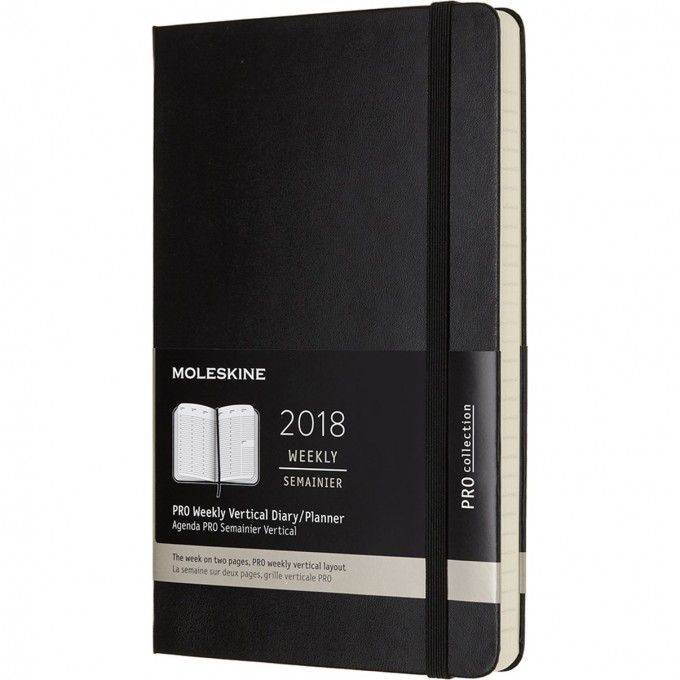 Еженедельник MOLESKINE PRO VERTICAL LARGE (черный) DHB12PRO3 Еженедельник MOLESKINE PRO VERTICAL LARGE (черный) DHB12PRO3