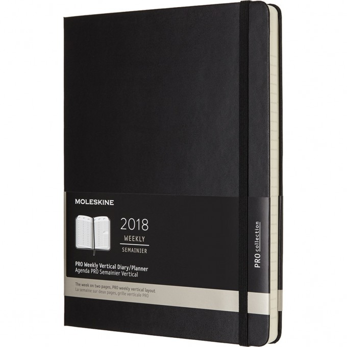 Еженедельник MOLESKINE PRO VERTICAL XL (черный) DHB12PRO4 Еженедельник MOLESKINE PRO VERTICAL XL (черный) DHB12PRO4