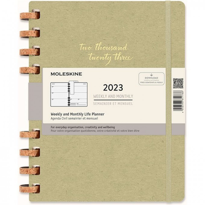 Еженедельник Moleskine SPIRAL XL оливковый DHSPK5312MWH4Y23 Еженедельник Moleskine SPIRAL XL оливковый DHSPK5312MWH4Y23