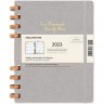 Еженедельник MOLESKINE SPIRAL XL серый DHSPG3712MWH4Y23