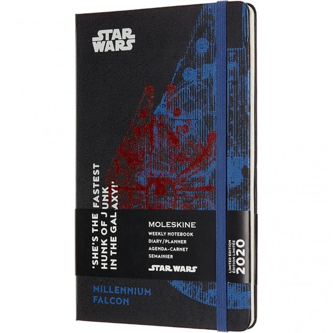 Еженедельник MOLESKINE STAR WARS WKNT LE FALCON (черный) DSW12WN3Y20 Еженедельник MOLESKINE STAR WARS WKNT LE FALCON (черный) DSW12WN3Y20