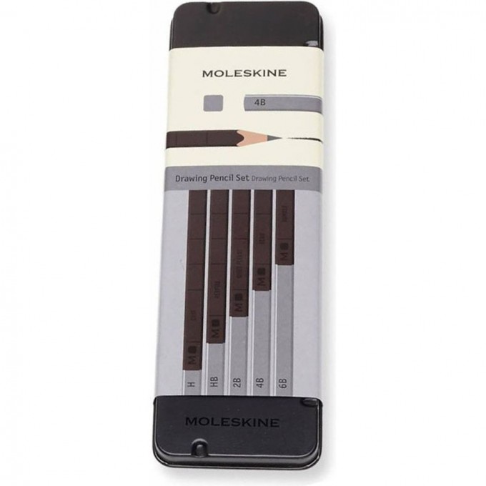 Набор карандашей чернографитных MOLESKINE DRAWING SET EW7P05GPHA Набор карандашей чернографитных MOLESKINE DRAWING SET EW7P05GPHA