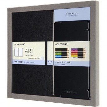 Набор MOLESKINE ART COLLECTION SKETCHING (блокнот для рисования/акварельные карандаши)