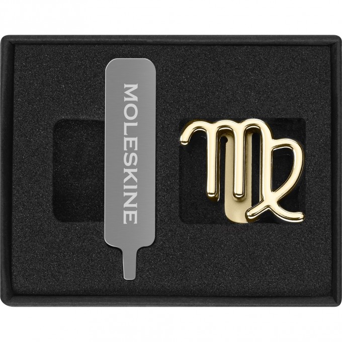 Шильд-символ MOLESKINE дева PINVIRGOGOLD Шильд-символ MOLESKINE дева PINVIRGOGOLD
