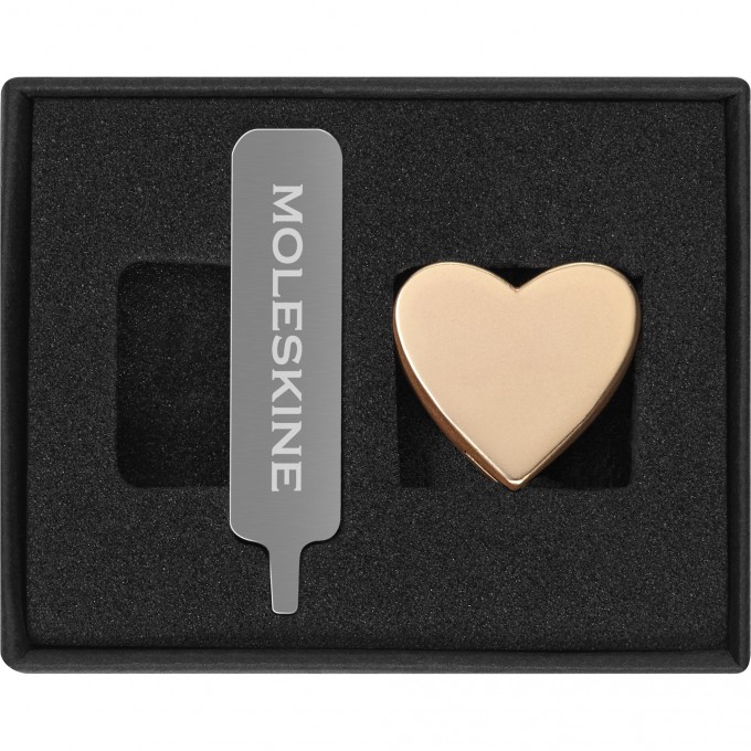 Шильд-символ MOLESKINE сердце PINHEARTGOLD Шильд-символ MOLESKINE сердце PINHEARTGOLD