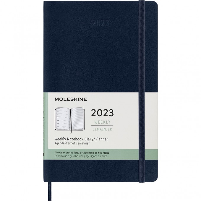 Еженедельник MOLESKINE CLASSIC SOFT WKNT LARGE (синий сапфир) DSB2012WN3 Еженедельник MOLESKINE CLASSIC SOFT WKNT LARGE (синий сапфир) DSB2012WN3
