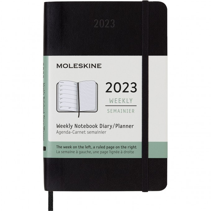 Еженедельник MOLESKINE CLASSIC SOFT WKNT POCKET (черный) DSB12WN2 Еженедельник MOLESKINE CLASSIC SOFT WKNT POCKET (черный) DSB12WN2