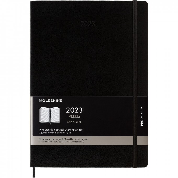 Еженедельник MOLESKINE PRO VERTICAL A4 (черный) DHB12PRO5 Еженедельник MOLESKINE PRO VERTICAL A4 (черный) DHB12PRO5